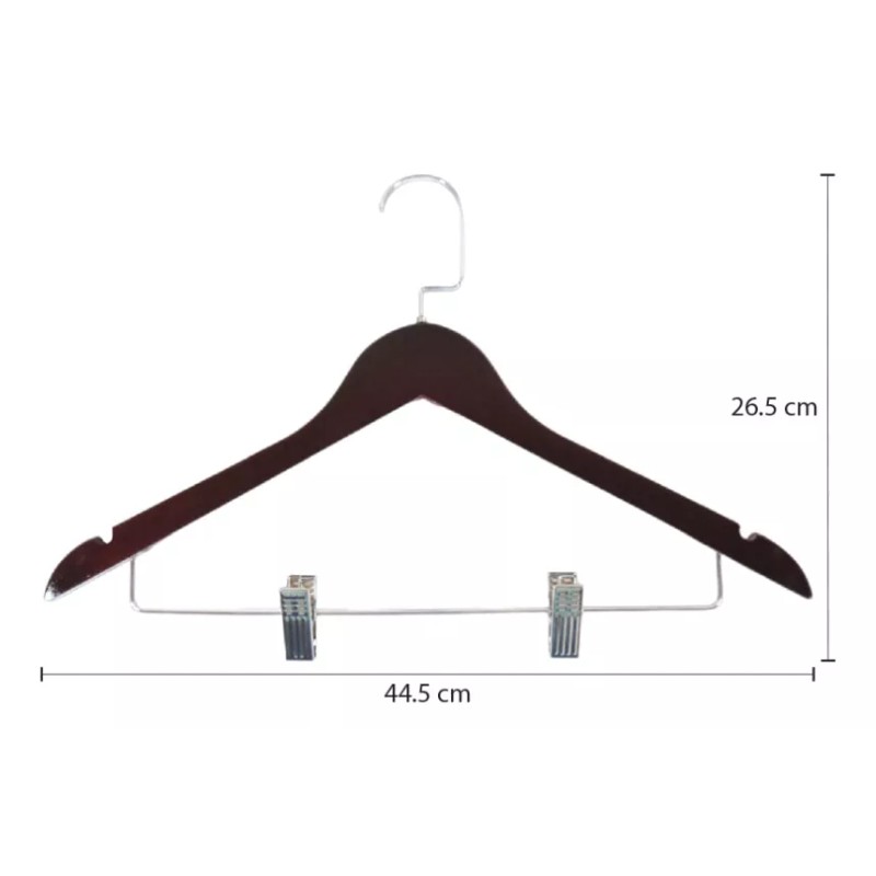 Baum Brothers Gancho Con Pinzas Para Pantalones 6 Piezas De