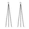 2Sets Hanging Basket Chains Hanging Flower Pot Chains, 3 Point