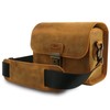 MegaGear MG1725 Pebble Genuine Leather Camera Case Bag for Instant