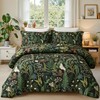 keensoft Queen Comforter Set - 3 Pieces Botanical Bedding Comforter
