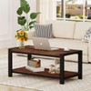 BON AUGURE Coffee Table for Living Room, Industrial Wood and