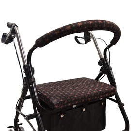 Unisex Rollator Walker Seat and Backrest Rollbar Covers Universal Soft Rollator Accessories Colorful Printing Patterns