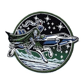 VMFA-121 Green Knights F-35 Shoulder Patch - with Hook and Loop, 3"