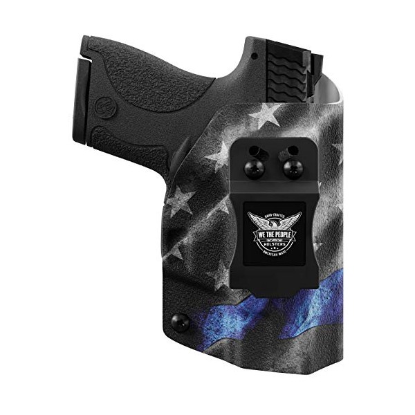 We The People Holsters - Thin Blue Line - Right Hand - IWB Holster Compatible with Springfield XDm 4.5" Fullsize