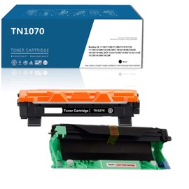 TN1070 Drum DR1070 Compatible with Brother MFC-1810 MFC-1815 MFC-1910W DCP-1510 DCP-1512 HL-1110 HL-1111 HL-1112 (2 Pack