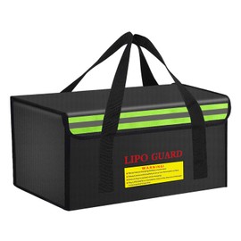 CNDHDOK 400 * 250 * 250mm Ebike Battery Safe Bag Fireproof Charging Lipo Bag Large Capatity for Lipo Battery Pack Storage Charging Transport, Home Office Travel Fireproof Safe Storage Pouch