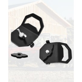 POKIAUTO Lock & Ride D-Rings for Polaris Xpedition/Ranger XD 1500 2024 2025 Accessories, Rust-Proof Heavy Duty Steel Tie Down Anchor Points, Tool-Free Installation, Replace #2890894#2889620, 2PCS