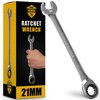 TOOLGUARDS 21mm Wrench - Ratcheting Wrench - Slim Profile -