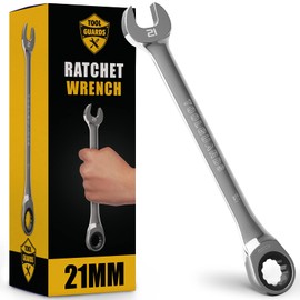 TOOLGUARDS 21mm Wrench - Ratcheting Wrench - Slim Profile - Ratchet Wrench - 100% Lifetime Satisfaction Guarantee