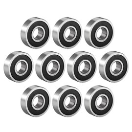 sourcing map Pack of 10 6000-2RS Double Sealed Ball Bearings 10mm x 26mm x 8mm Deep Groove Ball Bearings