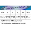 Nevin Sports Med Contoured Elbow Support w/Adjustable Strap (Black, Medium)