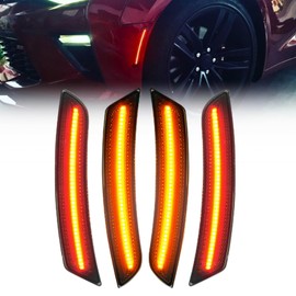 ORACLE Lighting 9900-020 Set of 2 Front and 2 Rear Tinted Lens LED Concept Sidemarkers Compatible with 2016 2024 Camaro - Easy Installation - Waterproof