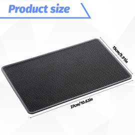 Dashboard Mat, Non Slip Multifunctional Pad Dashboard Pad Dash Pads Phone Mat Grip Mats Dashboards Accessories for Car Cutting Board Furniture Table Drawer Cell Phones Sunglasses Keys (Black)