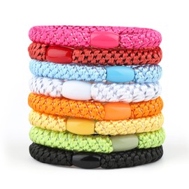 Arvoni 8 Stück Haargummis für Damen und Mädchen, Elastisch zopfgummis, Elastizität Haarbänder, haargummi armband, Mehrere Farben haargummi scrunchie für dickes Haar und lockiges Haar