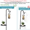 Vorriop Upgraded 75" Shepherds Hook Stand，Bird Feeders，Extra Large Wind Chime