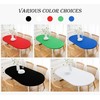 Wolkemer Fitted Oval Tablecloth Spandex Stretch Black Cocktail Table Cover