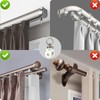TSBS 20 Pack Ceiling Curtain Rollers, Sliding Track Gliders with