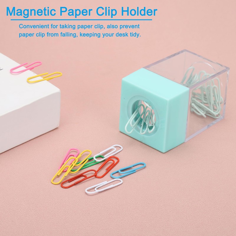 PATIKIL Magnetic Paper Clip Holder Dispenser Large Capacity Paper Clip