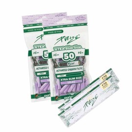 PURIZE Xtra Slim Size 6 mm Activated Carbon Filter 2 PURIZE Papers Lilac Pack of 100