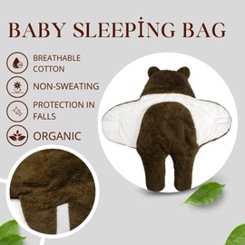 Organic Baby Swaddle Sleep Sack-Swaddles for Newborns, Sleep Sack 6-12 Months -Wearable Baby Blanket,Baby Blanket for Boys Girls -Baby Sleep Sack-Baby Swaddle Blanket -Newborn Essentials Must Haves