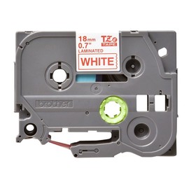 Brother Brother TZe-242 P-touch Schriftband (18 mm, geeignet u.a. für Brother P-touch 1830VP, -D400/VP, -D450, -D600/VP, -P700, -2430, laminiert, 8 m lang) rot auf weiß
