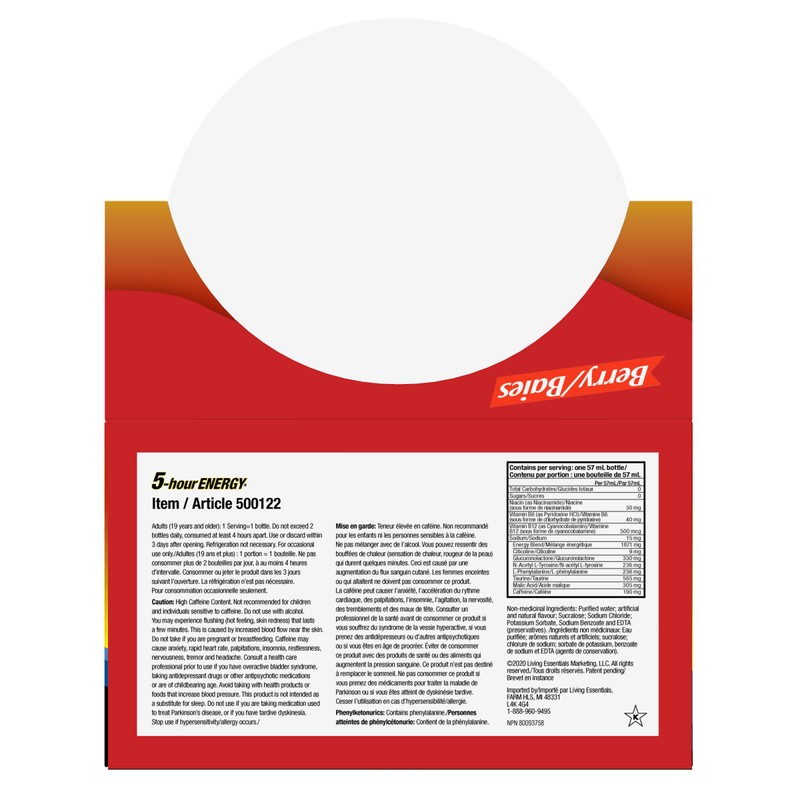 5-hour Energy - Original Berry - 1 box of 12