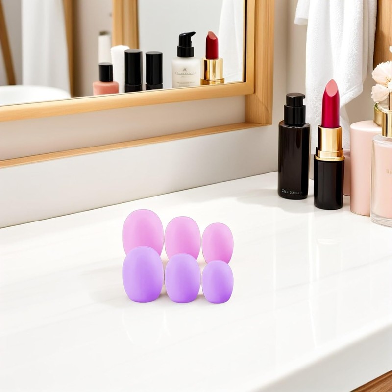 6piezas Protector De Brochas De Maquillaje De Reutilizable Funda Para