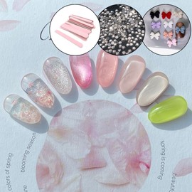 Divock Divok Cherry Blossom Syrup Glitter Magnet Gel + 30 parts / 디보크 벚꽃 체리블라썸 시럽 글리터 자석젤+파츠30개