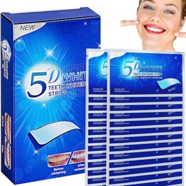 White Stripes, Bright White Teeth Whitening Strips, Professional Teeth Stain Removal, Efficiently Removes Tough Stains, Teeth Whitener for Home Use (28 Pcs)