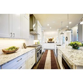 ORFA HOME Custom Length Hallway Runner Rug,Slip Resistant,Puzzle Brown, 26 Inch X 5 feet, Sold and Priced Per Foot