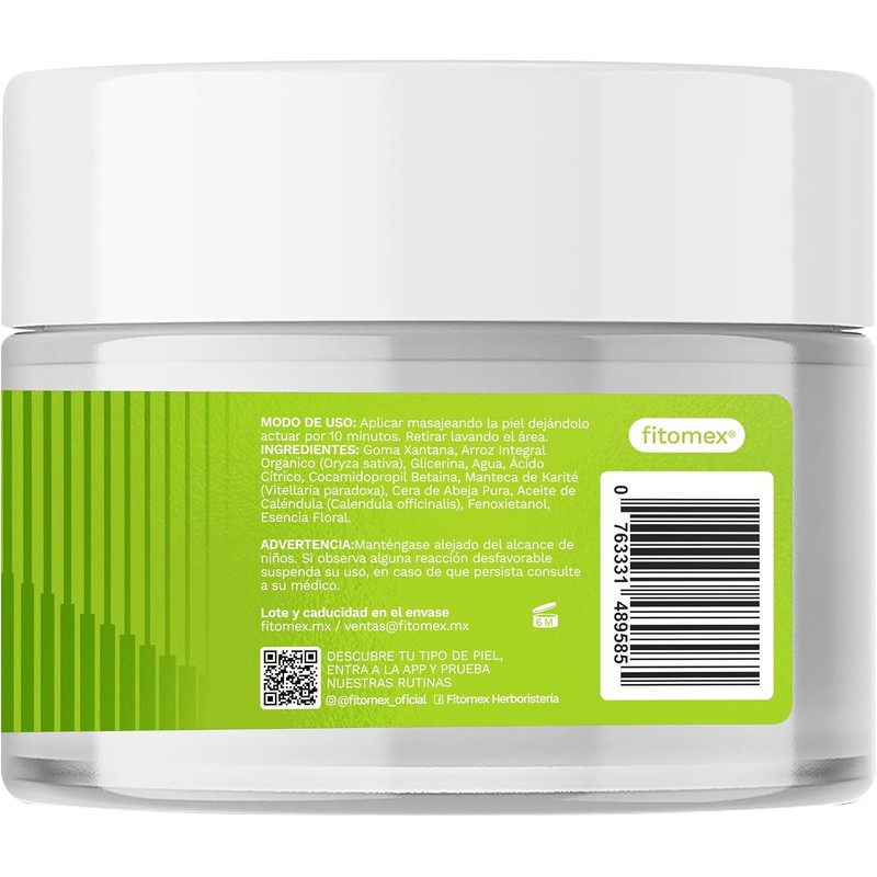 Exfoliante Corporal de Arroz, Aclarante Natural, 200 ml