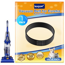 KEEPOW Vacuum Belt Compatible with Eureka Vacuum Belt, Part E0205 Power Speed Vacuum, Fit for Eureka Model NEU280, NEU182A, NEU202, NEU182B, NEU188A, NEU181A, NEU182, NEU188B, 1 Pack