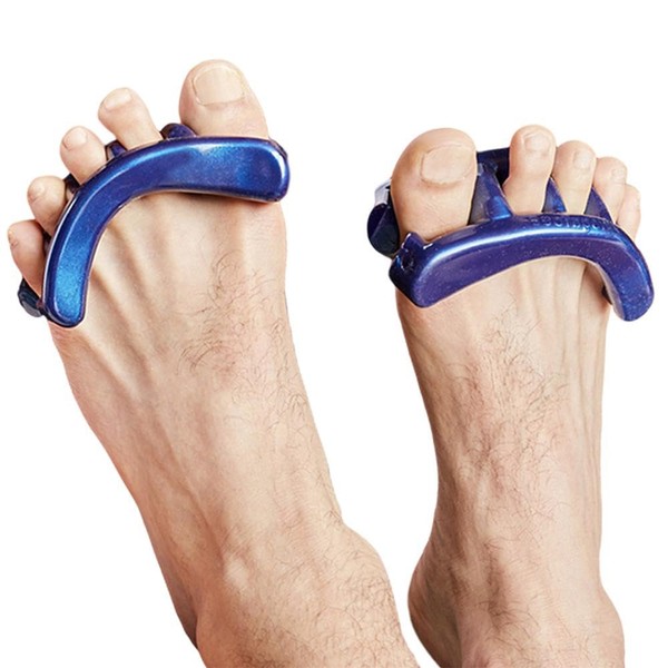 YogaToes® Men's Gel Toe Stretcher & Spreader (Large, Shoe Size 12 & Up). Reduce Foot Pain, Soothe Aching Feet & Boost Athletic Performance!