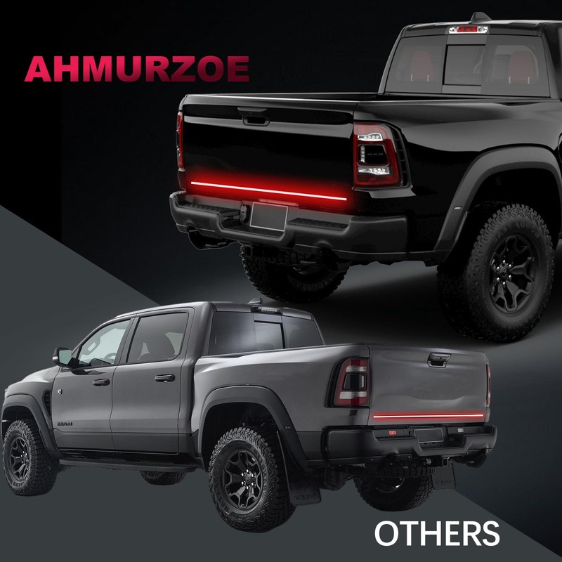AHMURZOE 48 Inch Tailgate Light Bar Quad Row LED Tail