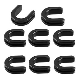 Harley Luggage Rack Side Plate mounting Bracket Grommet Fits for Harley Touring Sissy Bar Backrest 1987-2024, Part for 52682-09, (Black#8)