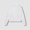 JAJU [JAJU] Women's Sheer Long Sleeve Cardigan_White