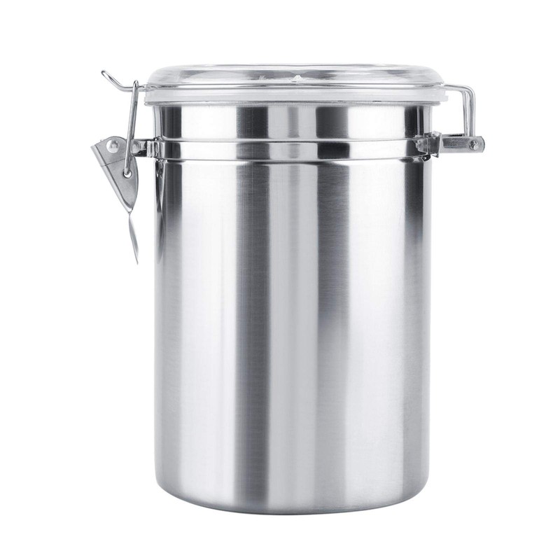 Airtight Canisters Stainless Steel Storage Container for Coffee and Food,
