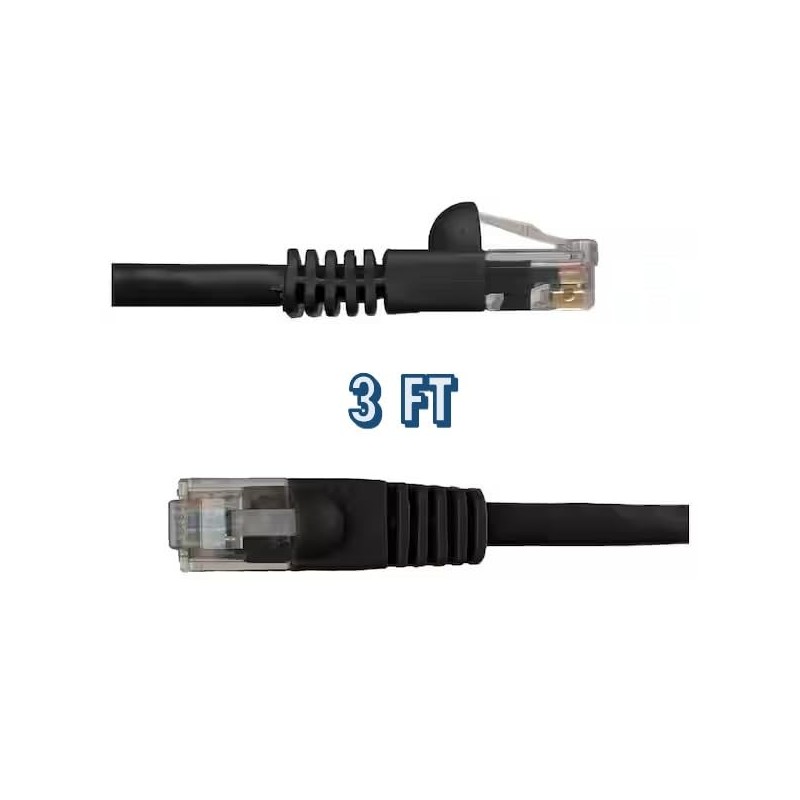 Cat5e 3FT Network Ethernet Patch Cable, 350Mhz Internet Wire, Compatible