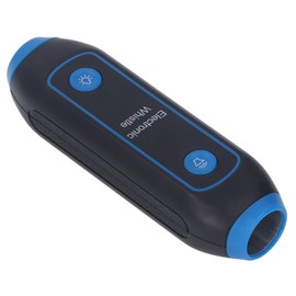 Electronic Whistle, Portable Electronic Whistle for Coaches Referee Teacher 3 Tones 3 Voice Level, Blow Free Whistle with Lanyard, LED Light for Outdoor Sport Game Camping Pet Training (Blue)