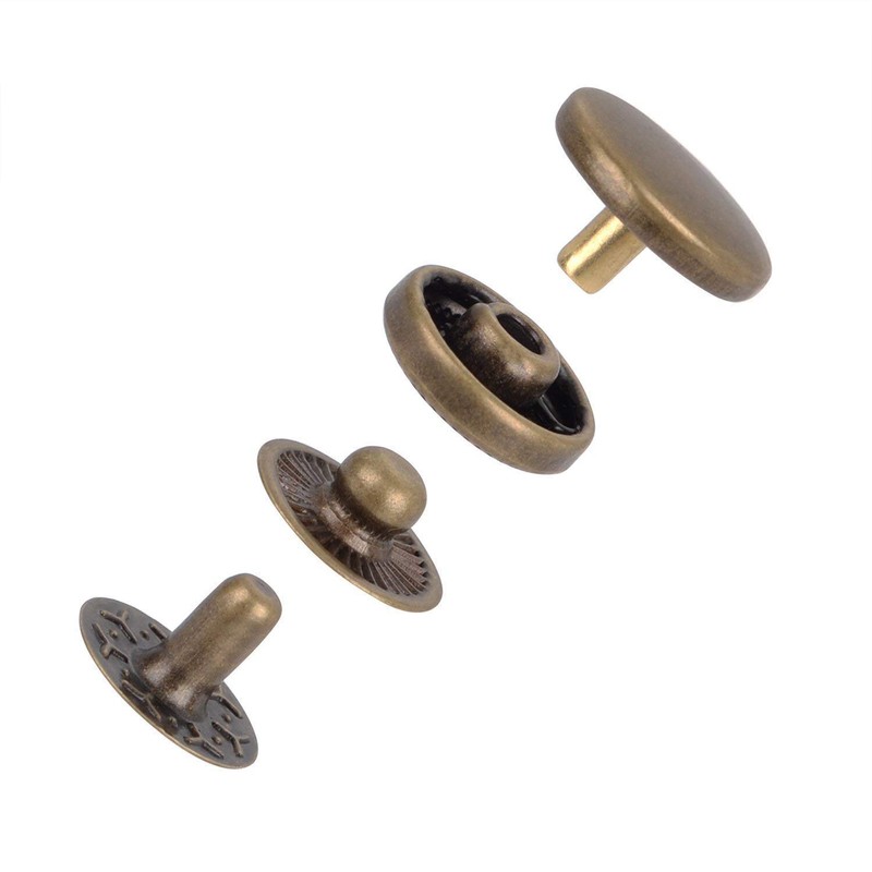 Weddecor 200 x 12mm & 15mm S-Spring Snap Fasteners Buttons