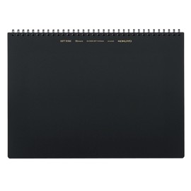 Kokuyo SV427W-D Soft Ring Notebook, Business, 70 Sheets, A4, Plain, Black