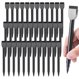 JEFURE 36 Pcs Magnetic Dry Erase Markers Fine Tip, Thin White Board Markers, Large Dry Erase Markers Bulk With Eraser Cap Fine Point for Kids, Teacher, School (Black)