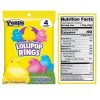 PEEPS Chicks Marshmallow Flavored LOLLIPOP RINGS 4-Count Easter Basket BB