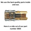 Foster 5pc Heavy Duty Quick Coupler Set Air Hose Connector