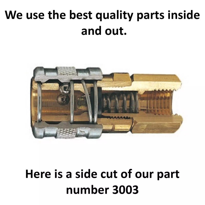 Foster 5pc Heavy Duty Quick Coupler Set Air Hose Connector