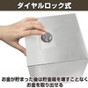 Felimoa Stainless Steel Piggy Bank Dial Lock Bills Coins Reusable