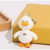 xutao Cute Duck PVC Keychain Cartoon Animal Keychain for Backpack