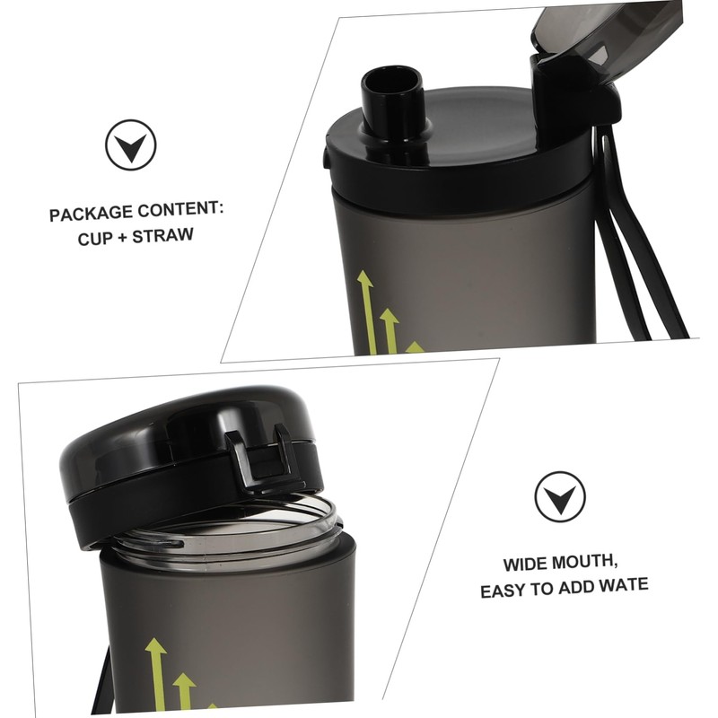 ORFOFE 400ml Portable Sports Water Bottle Lid Blender for Workout