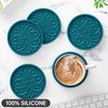 HFHOME Coasters for Drinks 6 Pack Silicone Coasters Set with