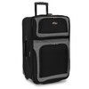 U.S. Traveler New Yorker Lightweight Softside Expandable Travel Rolling Luggage,